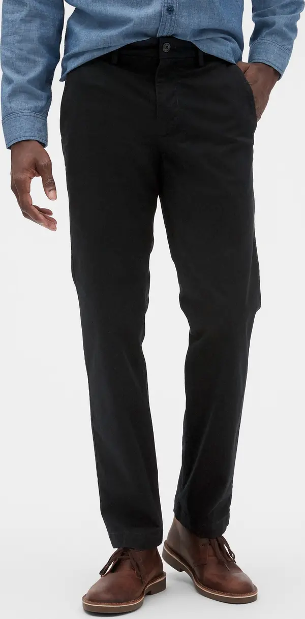 GAP GAP Trousers essential khakis in straight fit with Flex - Mens