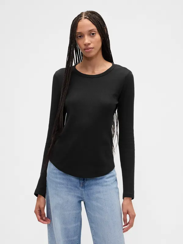 GAP GAP Waffle Pattern T-Shirt - Women's