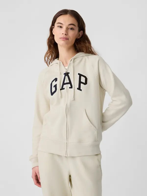 GAP GAP Zip-up hoodie with logo - Women's