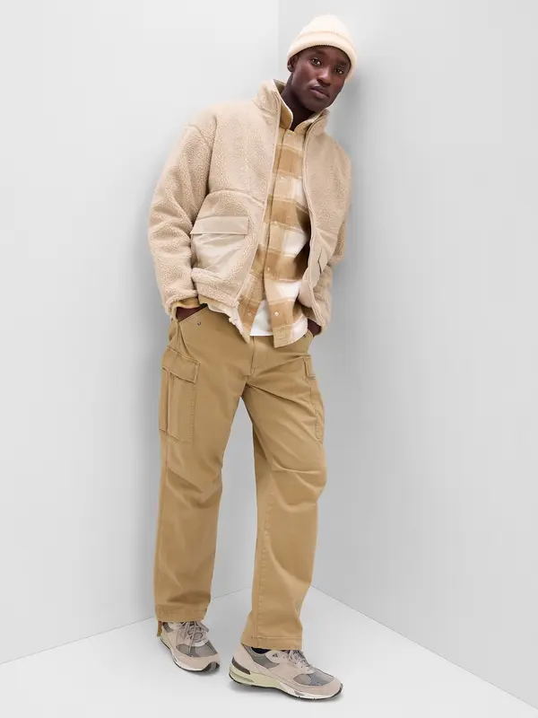 GAP GAP Zippered Sherpa Jacket - Men's