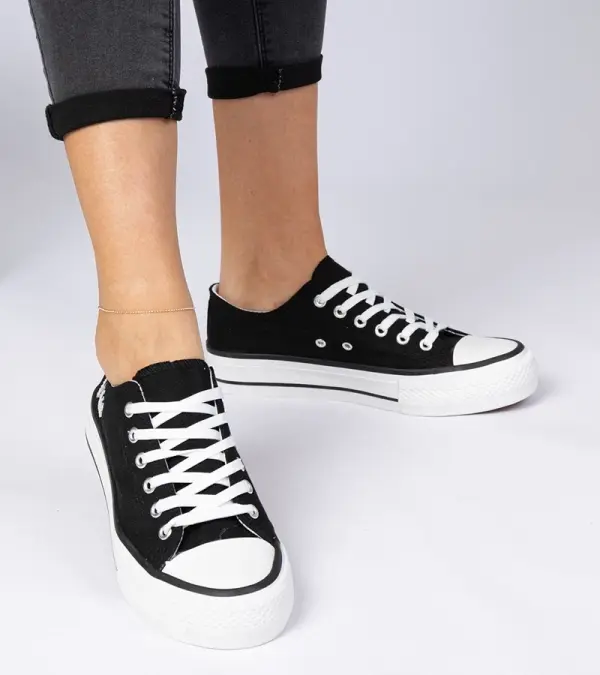 Gemre Gemre Black classic women's sneakers Ellana