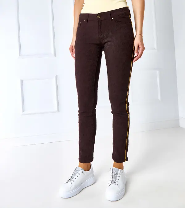 Gemre Gemre Brown patterned Lévesque pants