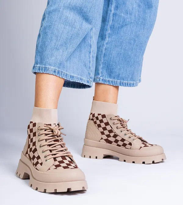 Gemre Gemre Brown platform sneaker boots Sarida