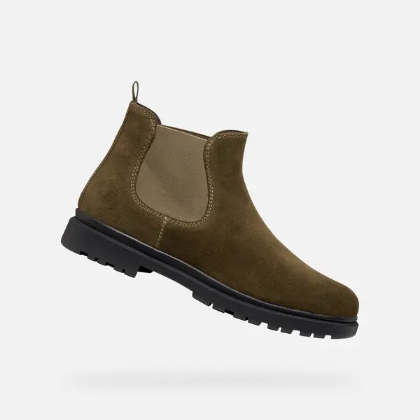GEOX Geox Andalo kaki gležnjače za muškarce
