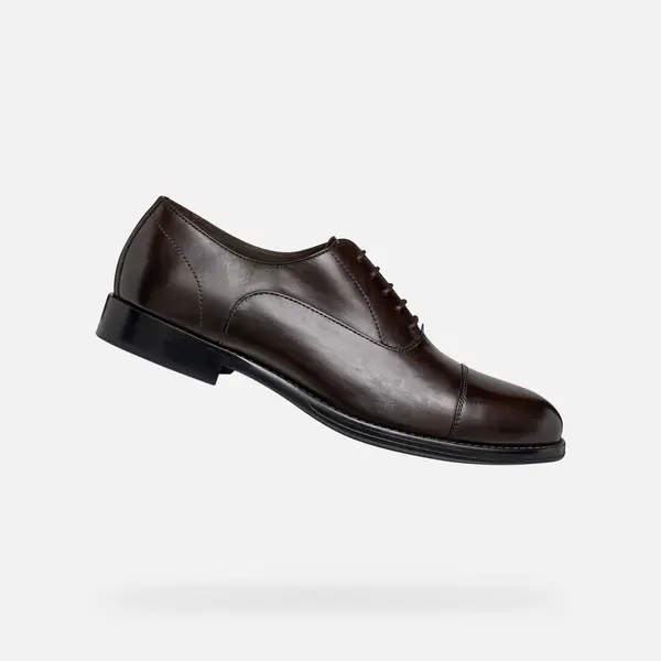 GEOX Geox Barberigo tamnosmeđe muške svečane cipele
