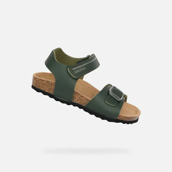 GEOX Geox Chalki sandale za dječake kaki boje