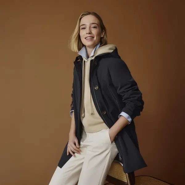 GEOX Geox Claudin ženska crna parka
