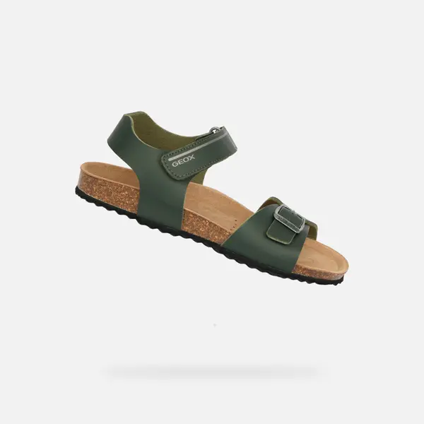 GEOX Geox Ghita sandale za dječake kaki boje