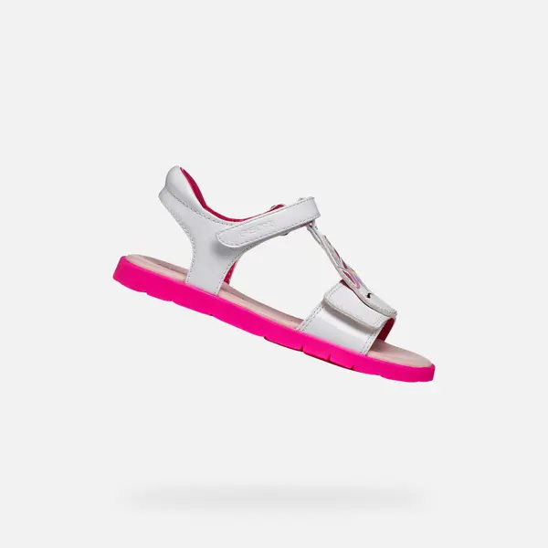 GEOX Geox Joyfoot bijele sandale za djevojčice