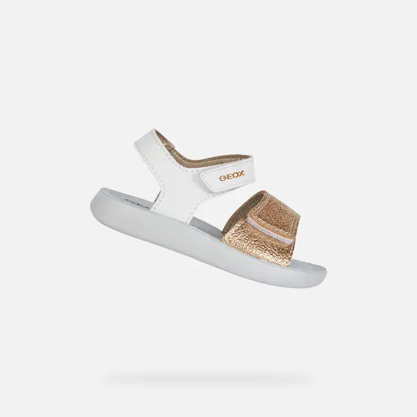 GEOX Geox Lightfloppy bijele sandale za djevojčice