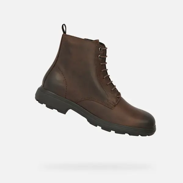 GEOX Geox Meiern Men's Brown Ankle Boots - Mens