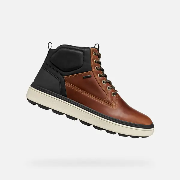 GEOX Geox Spherica ECUB-1.1 Men's Brown Ankle Boots - Mens