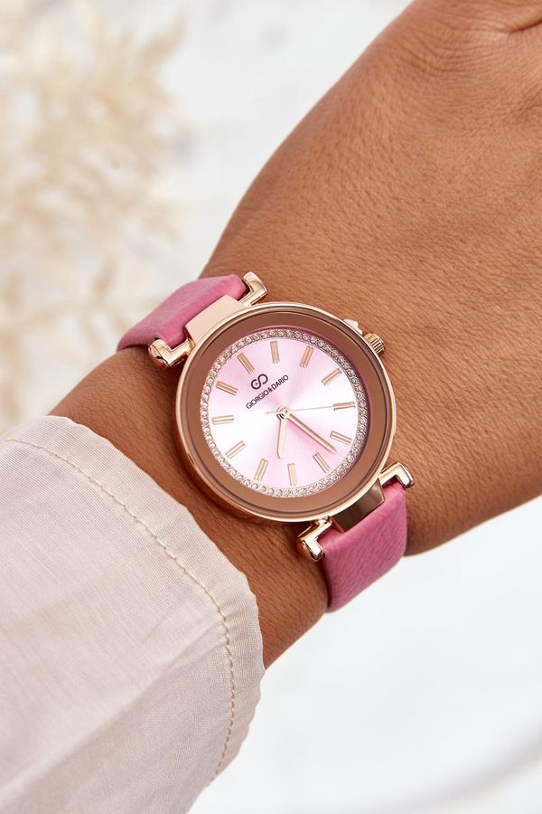 Giorgio&Dario Giorgio&Dario Classic Women's Leather Watch Pink