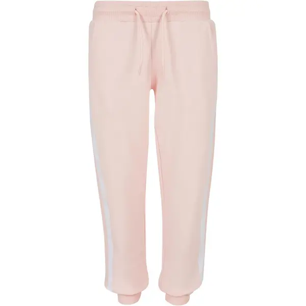 Urban Classics Girls' College Contrast Sweatpants Pink/White/Pink