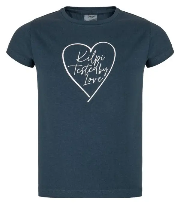 Kilpi Girls' cotton T-shirt Kilpi ALBION-JG NAVY BLUE