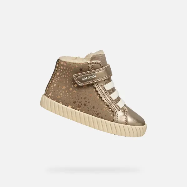 GEOX Girls First Steps Geox Mirroless Beige - Girls