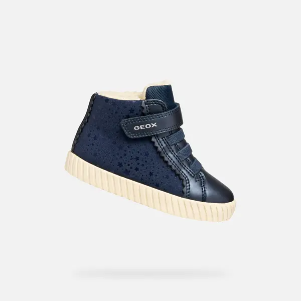 GEOX Girls First Steps Geox Mirroless Dark Blue - Girls