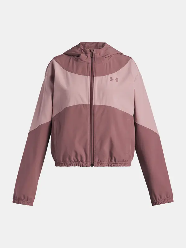 Under Armour Girl's jacket Under Armour UA Rival Woven HD Jacket-BRN - Girls