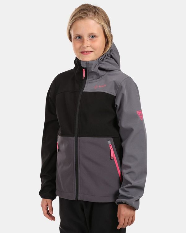 Kilpi Girl's softshell jacket Kilpi RAVIA-J Black