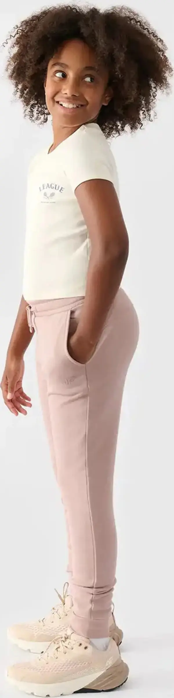 4F Girls Sweatpants Joggery 4F Beige 4FJWMM00TTR