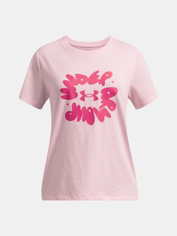 Under Armour Girls' T-shirt Under Armour UA Bubble Wordmark SS - Girls