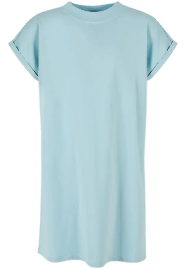 Urban Classics Girls' Turtle Dress with Extended Shoulder Ocean Blue