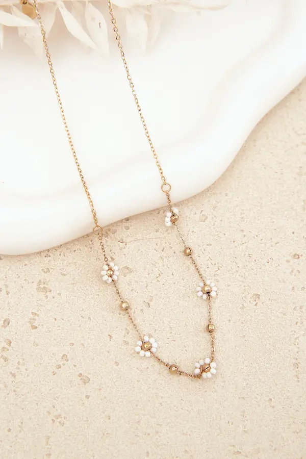 Glam Chic Glam Chic ogrlica s cvijećem