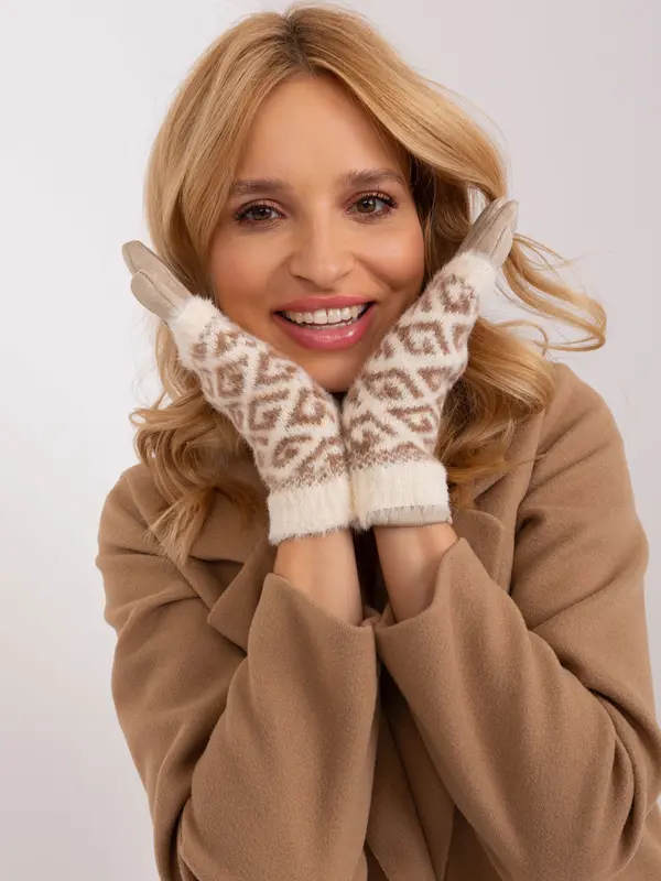 Wool Fashion Italia Gloves-AT-RK-2310.93-light beige