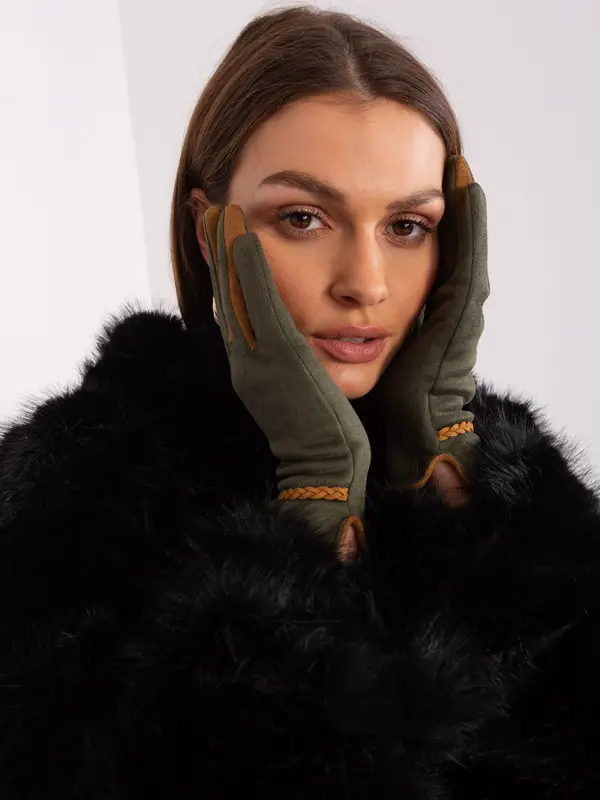 Wool Fashion Italia Gloves-AT-RK-238601.31P-khaki