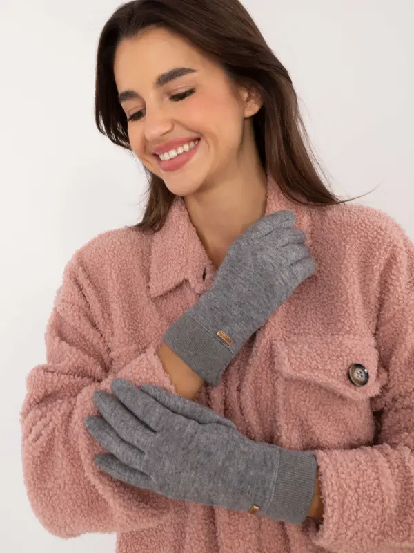 Wool Fashion Italia Gloves-AT-RK-23905.03X-gray