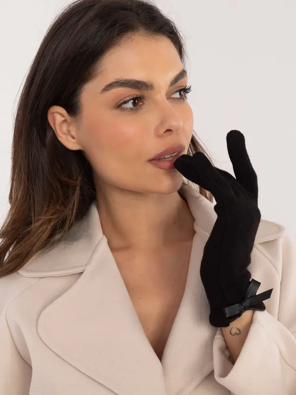 Wool Fashion Italia Gloves-AT-RK-239301.10X-black