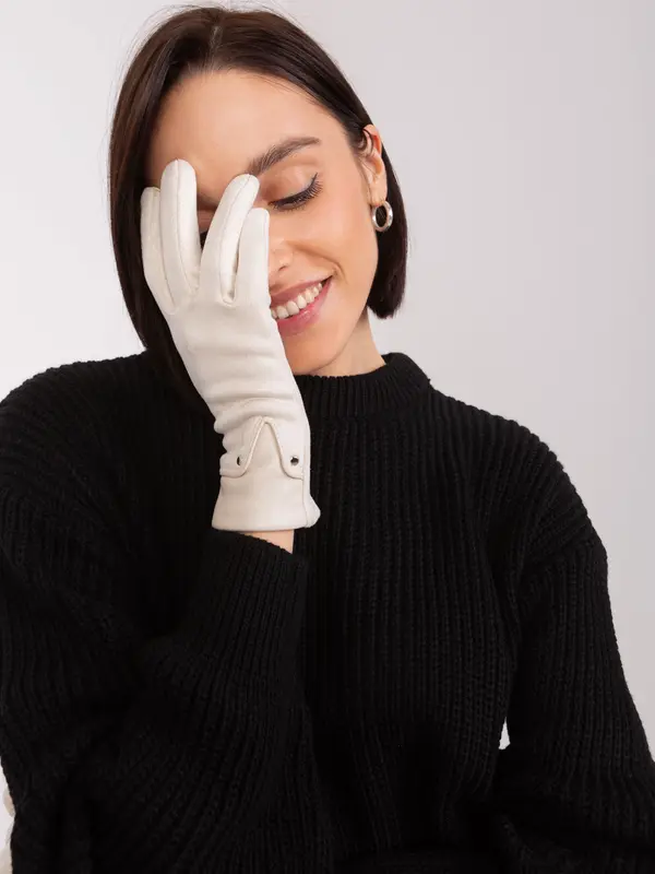 Wool Fashion Italia Gloves-AT-RK-239507.26P-light beige