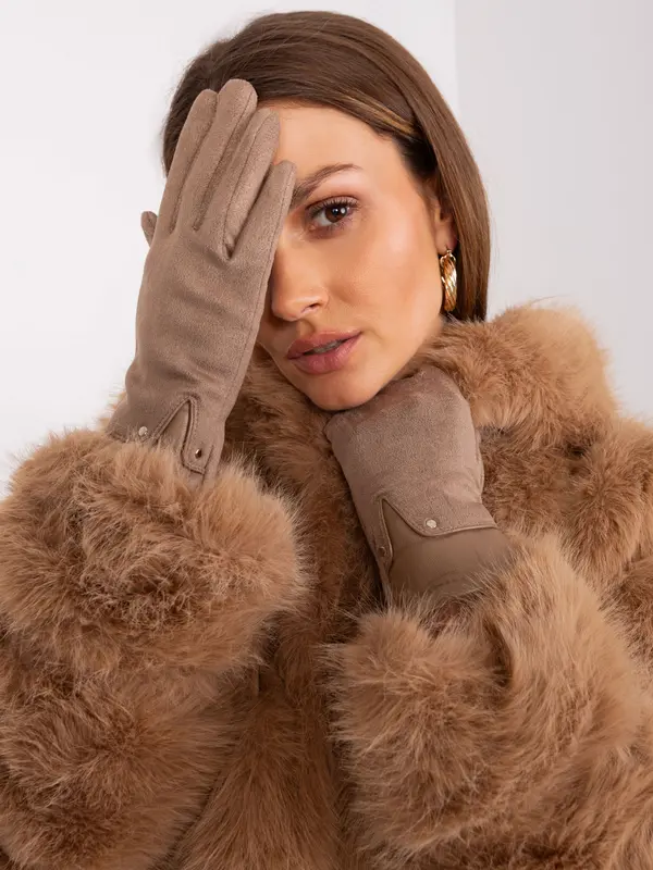 Wool Fashion Italia Gloves-AT-RK-239507.53P-dark beige