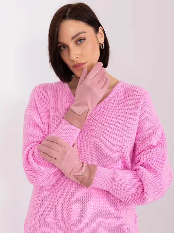 Wool Fashion Italia Gloves-AT-RK-239507.94P-light pink