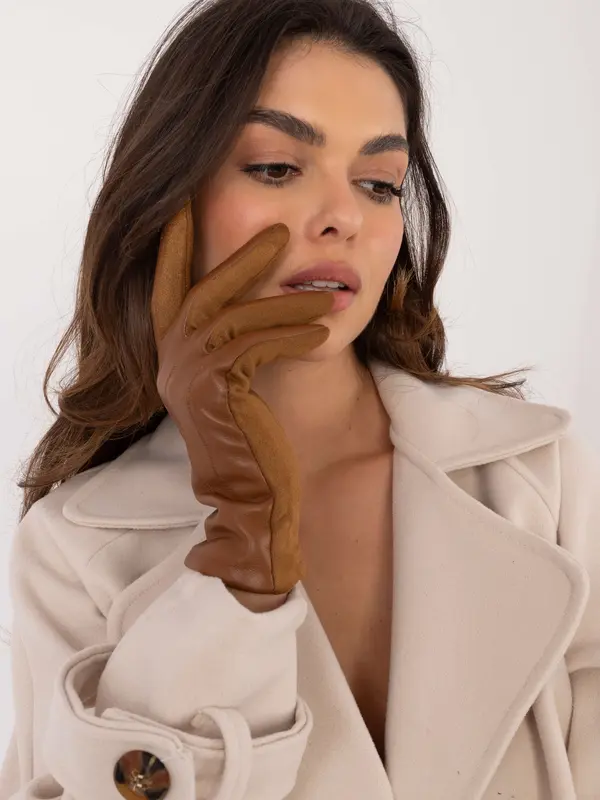 Wool Fashion Italia Gloves-AT-RK-239804.86-light brown