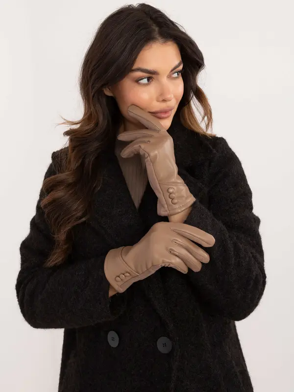 Wool Fashion Italia Gloves-AT-RK-239805.95-dark beige
