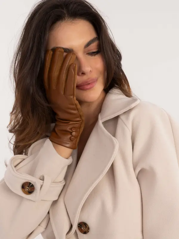 Wool Fashion Italia Gloves-AT-RK-239805.95-light brown