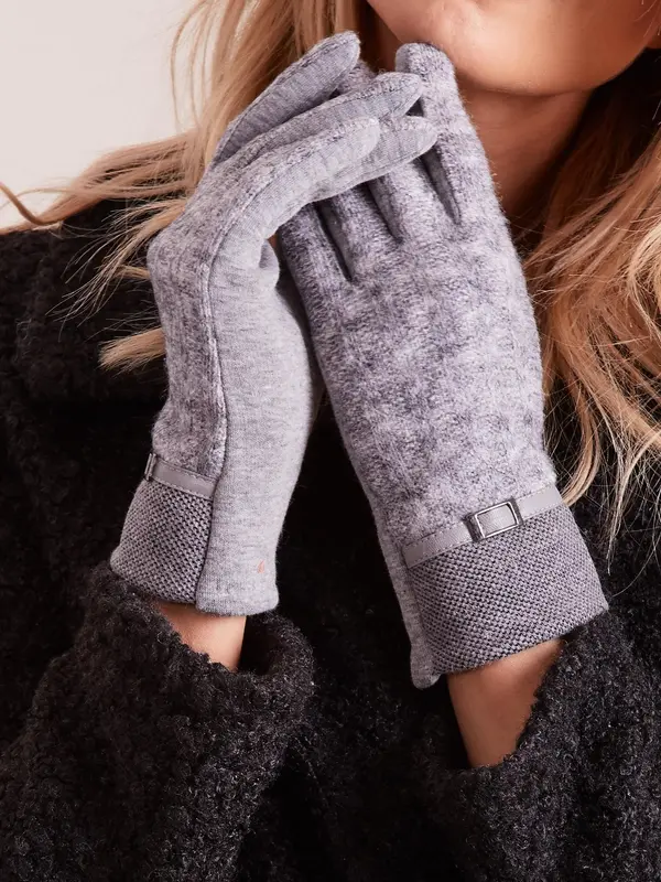 Wool Fashion Italia Gloves-AT-RK-9501.14-grey
