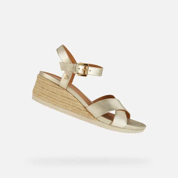 GEOX Gold women's sandals Geox Ischia Corda - Women's