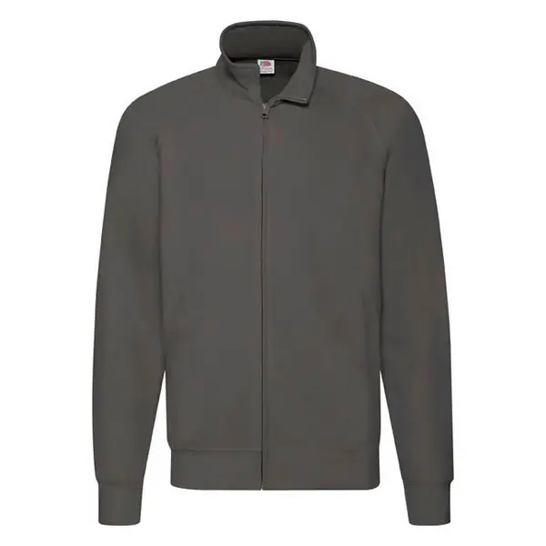 Fruit of the Loom Grafitowa bluza męska Lightweight Sweat Jacket Fruit of the Loom