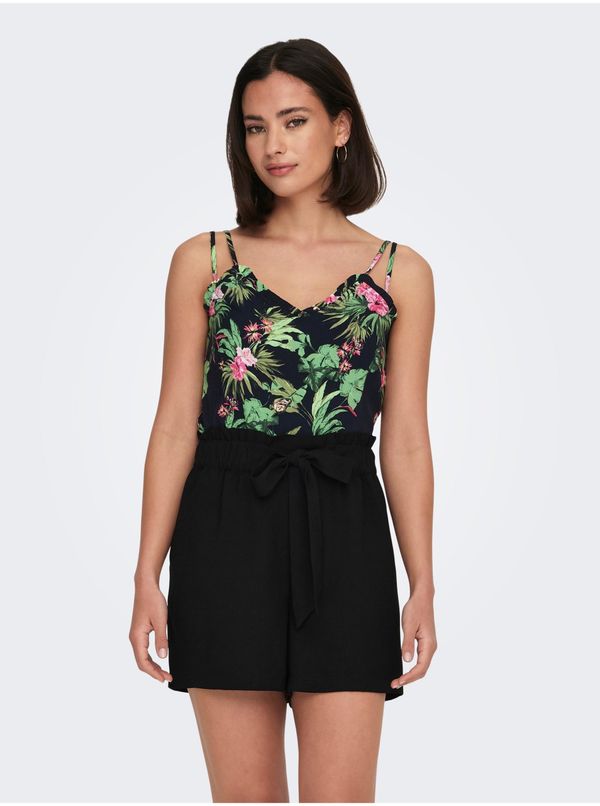 Only Green-black women's patterned tank top ONLY Nova