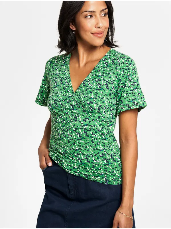 Tranquillo Green patterned T-shirt Tranquillo - Women's