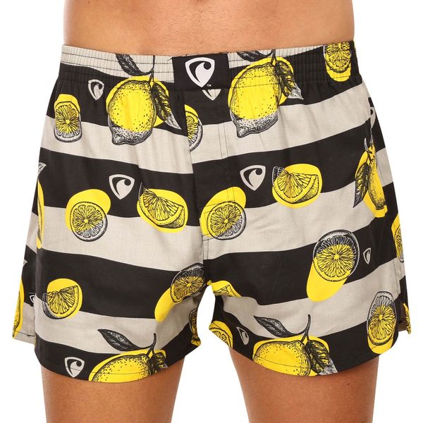 REPRESENT Grey-black men's striped boxer shorts Represent Ali