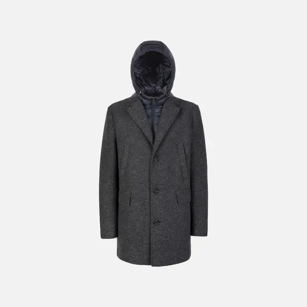 GEOX Grey Men's Coat Geox Claudio - Men's