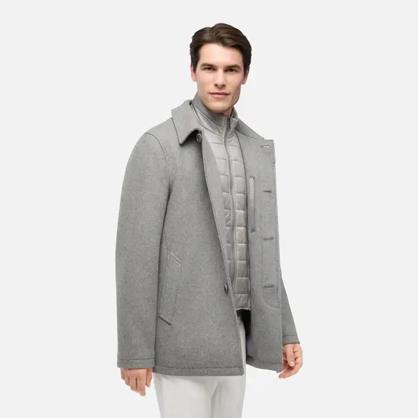GEOX Grey Men's Coat Geox Monreale - Men's
