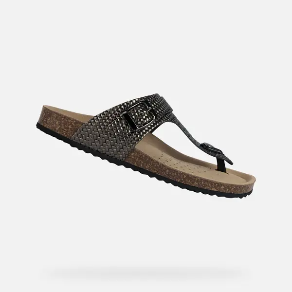 GEOX Grey women's sandals Geox Brionia - Women's
