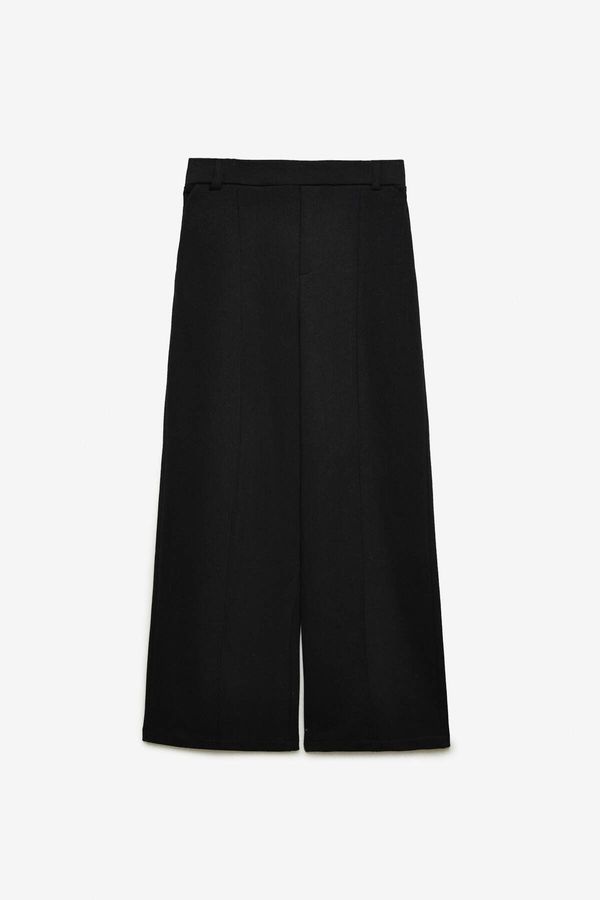 GRIMELANGE GRIMELANGE Arton Men's 100% Cotton 3 Thread Black Sweatpants