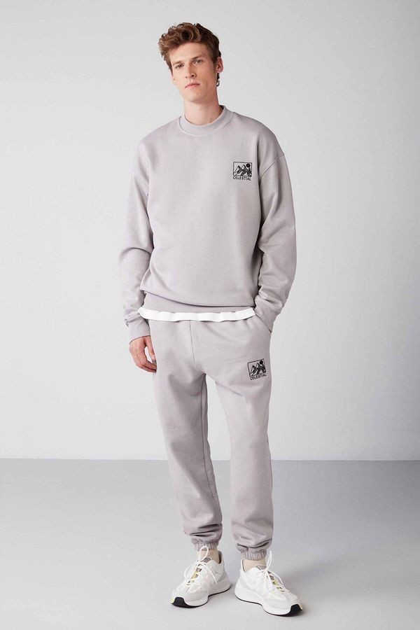 GRIMELANGE GRIMELANGE Benji Relaxed Regular Light Gray 2-Pack Tracksuit Set