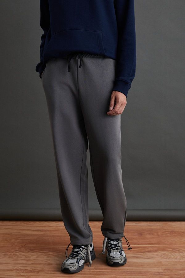 GRIMELANGE GRIMELANGE Internal Men's Soft, Comfortable Elastic Leg, Comfortable, Gray Sweatpant