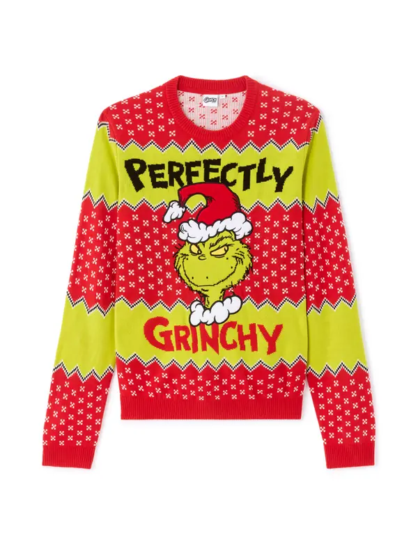 Celio Grinch božićni džemper za muškarce